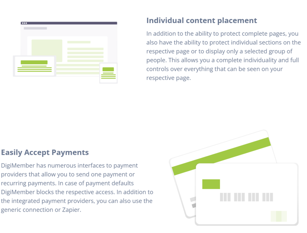 Features of DIgiMember 